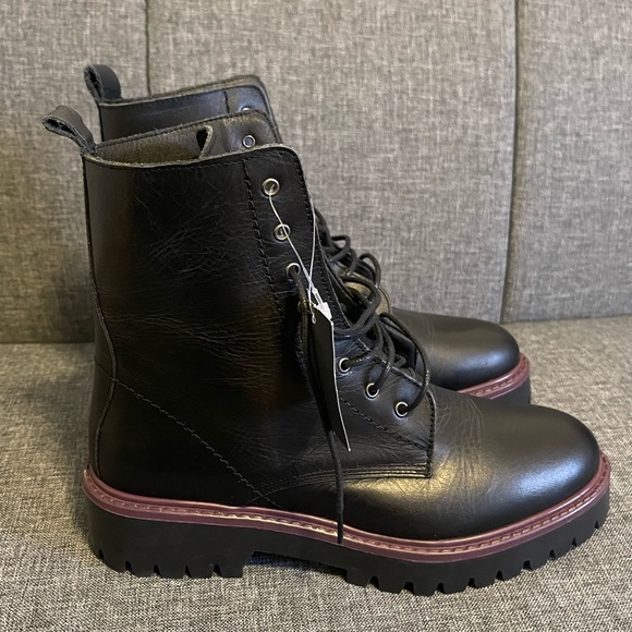 Enzo Tesoti Black Leather Women’s Boots Sz 38 NWT - Picture 4 of 9